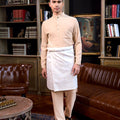 The Warisan Raya Men Baju Melayu Set Caramel - Umbi