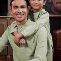 The Warisan Raya Men Baju Melayu Set Sage Green - Umbi