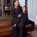 The Warisan Raya Women Fitted Kurung Set Checked Black - Umbi