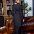 The Warisan Raya Women Fitted Kurung Set Checked Black - Umbi