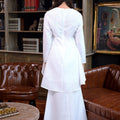 The Warisan Raya Women Fitted Kurung Set Checked White - Umbi