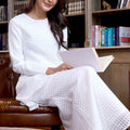 The Warisan Raya Women Fitted Kurung Set Checked White - Umbi