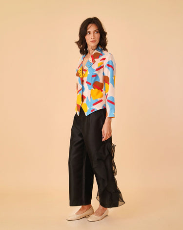 Top Blazer with Flare Dress - Umbi