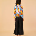 Top Blazer with Flare Dress - Umbi
