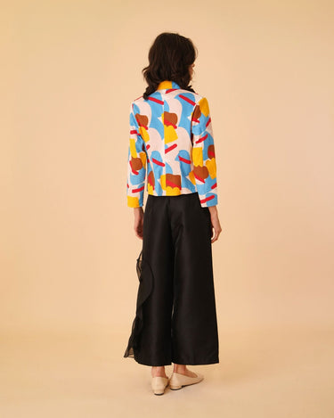 Top Blazer with Flare Dress - Umbi
