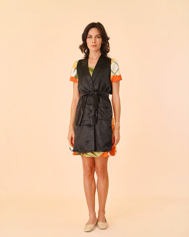 Two - piece Midi Dress Set with Sunflower Print - Umbi