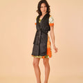 Two - piece Midi Dress Set with Sunflower Print - Umbi
