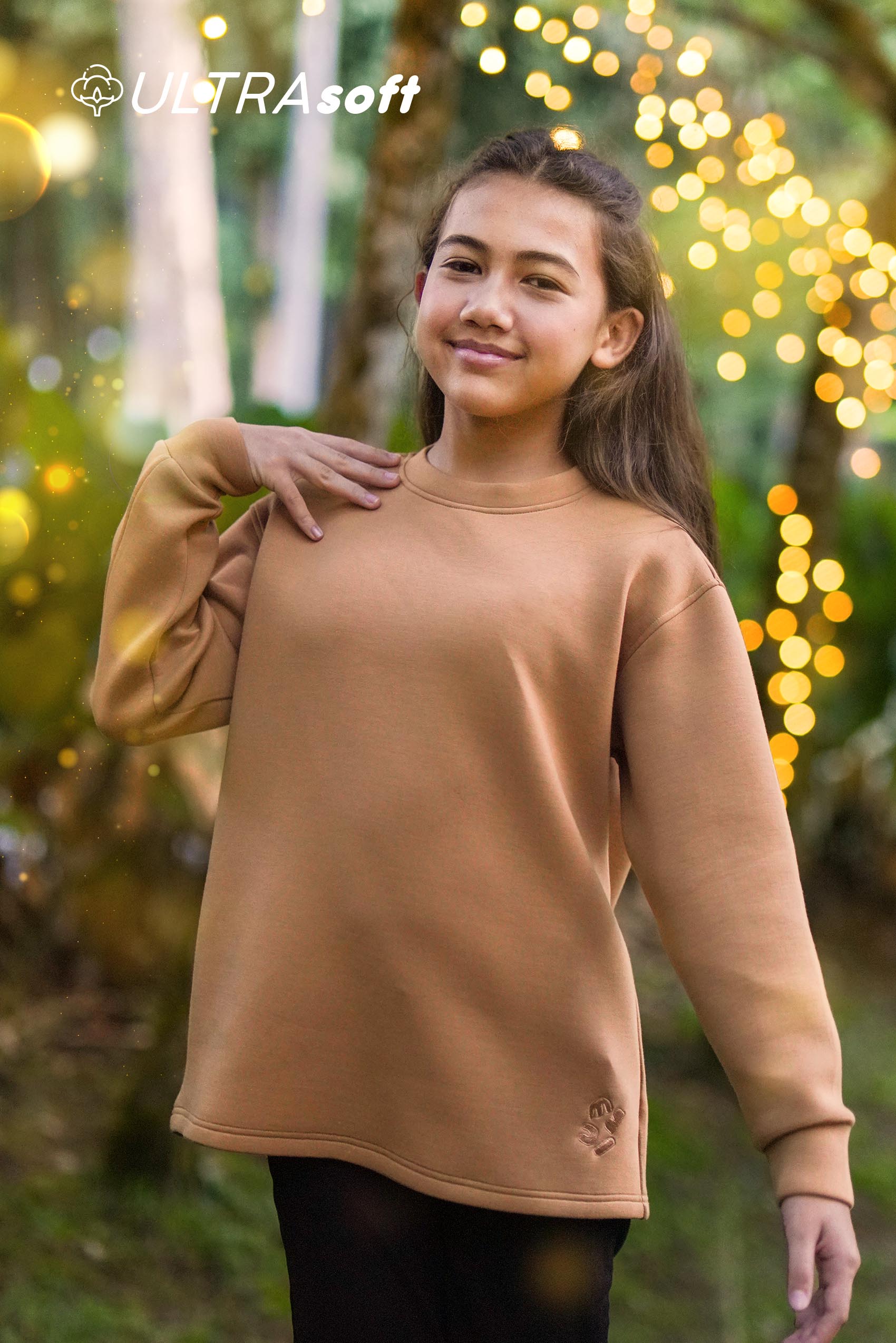 ULTRAsoft Unisex Kid Marshmallow Sweatshirt Brown