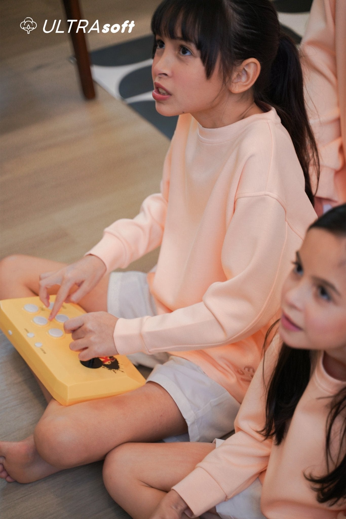 ULTRAsoft Girl Marshmallow Sweatshirt Peach - Umbi