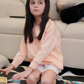 ULTRAsoft Girl Marshmallow Sweatshirt Peach - Umbi