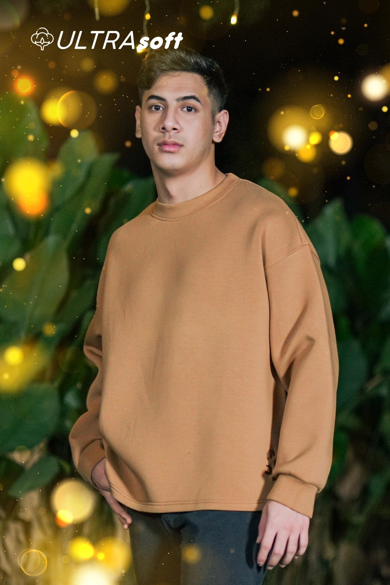ULTRAsoft Men Marshmallow Sweatshirt Brown - Umbi
