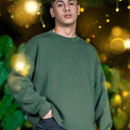 ULTRAsoft Men Marshmallow Sweatshirt Emerald Green - Umbi