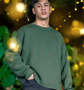 ULTRAsoft Men Marshmallow Sweatshirt Emerald Green - Umbi