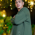 ULTRAsoft Men Marshmallow Sweatshirt Emerald Green - Umbi