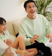 ULTRAsoft Men Marshmallow Sweatshirt Mint Green - Umbi