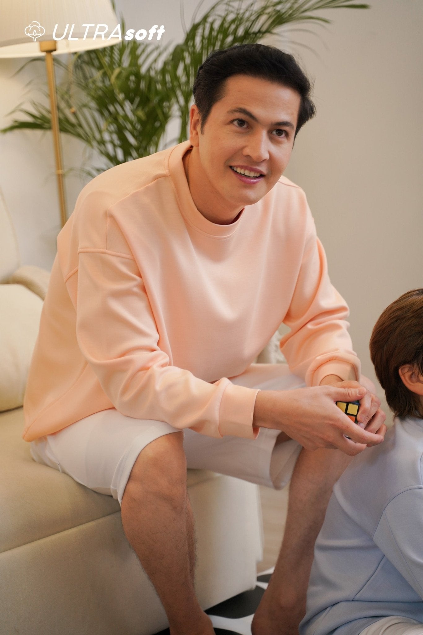 ULTRAsoft Men Marshmallow Sweatshirt Peach - Umbi
