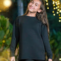 ULTRAsoft Unisex Kid Marshmallow Sweatshirt Black - Umbi
