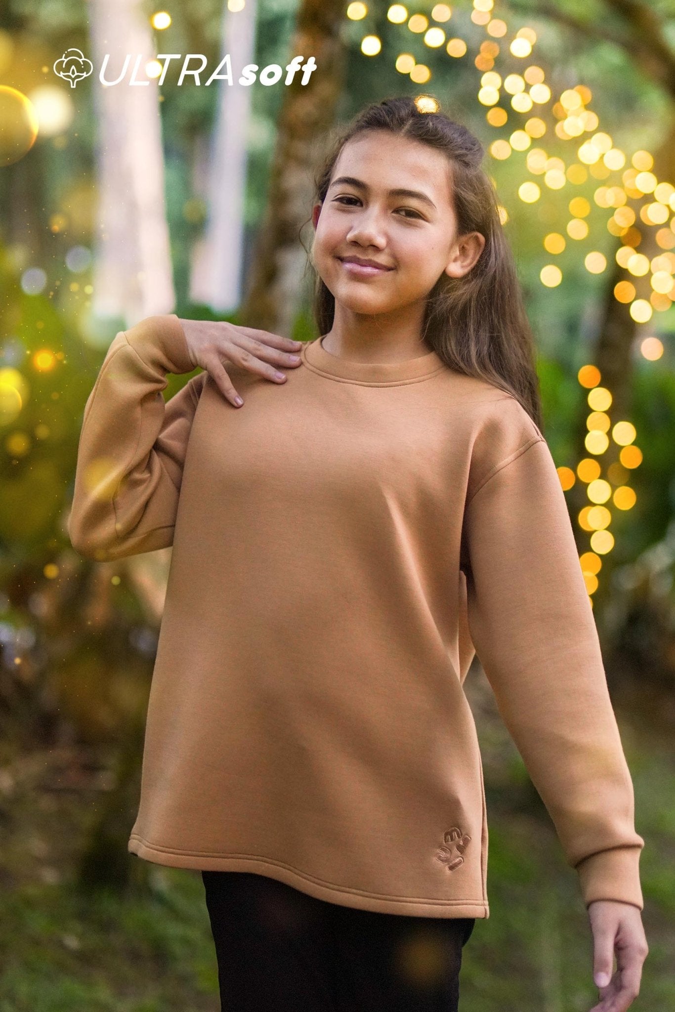 ULTRAsoft Unisex Kid Marshmallow Sweatshirt Brown - Umbi
