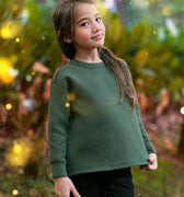 ULTRAsoft Unisex Kid Marshmallow Sweatshirt Emerald Green - Umbi