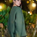 ULTRAsoft Women Marshmallow Sweatshirt Emerald Green - Umbi