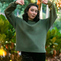 ULTRAsoft Women Marshmallow Sweatshirt Emerald Green - Umbi