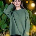 ULTRAsoft Women Marshmallow Sweatshirt Emerald Green - Umbi