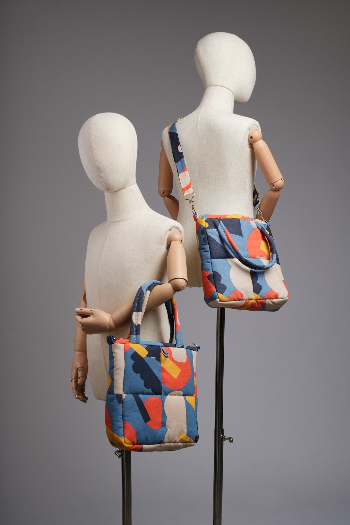 Waffle Bag Bumantara Print (Handmade from upcycled material) - Umbi