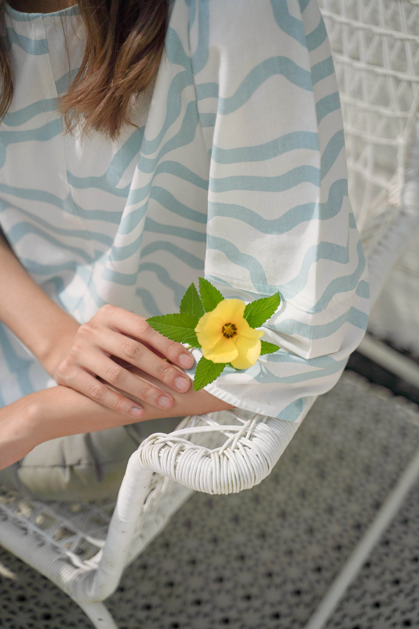 Women Saturday Blouse in Wave