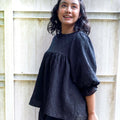 Women Alice Blouse in Black - Umbi