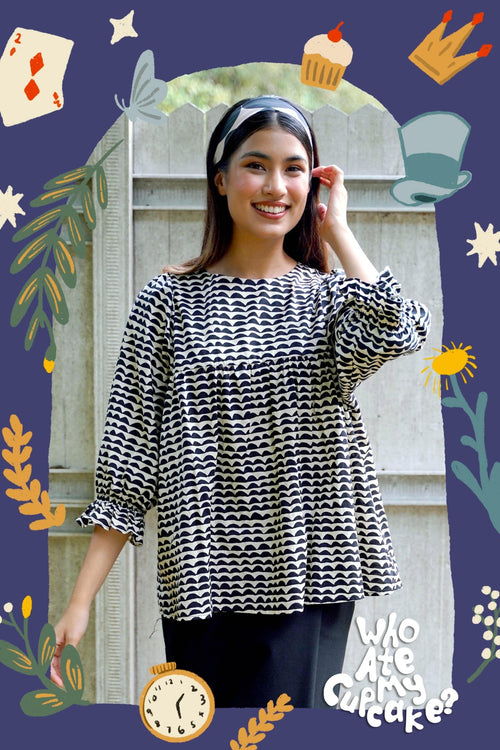 Women Alice Blouse in Cloud
