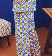 Women Classic Skirt Popcorn Print - Umbi