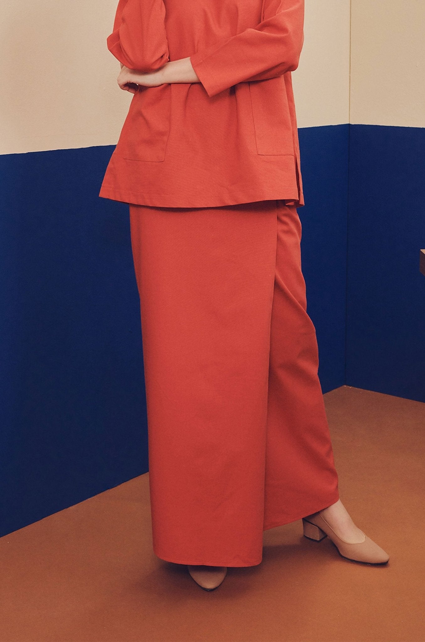Women Classic Skirt Terracotta - Umbi