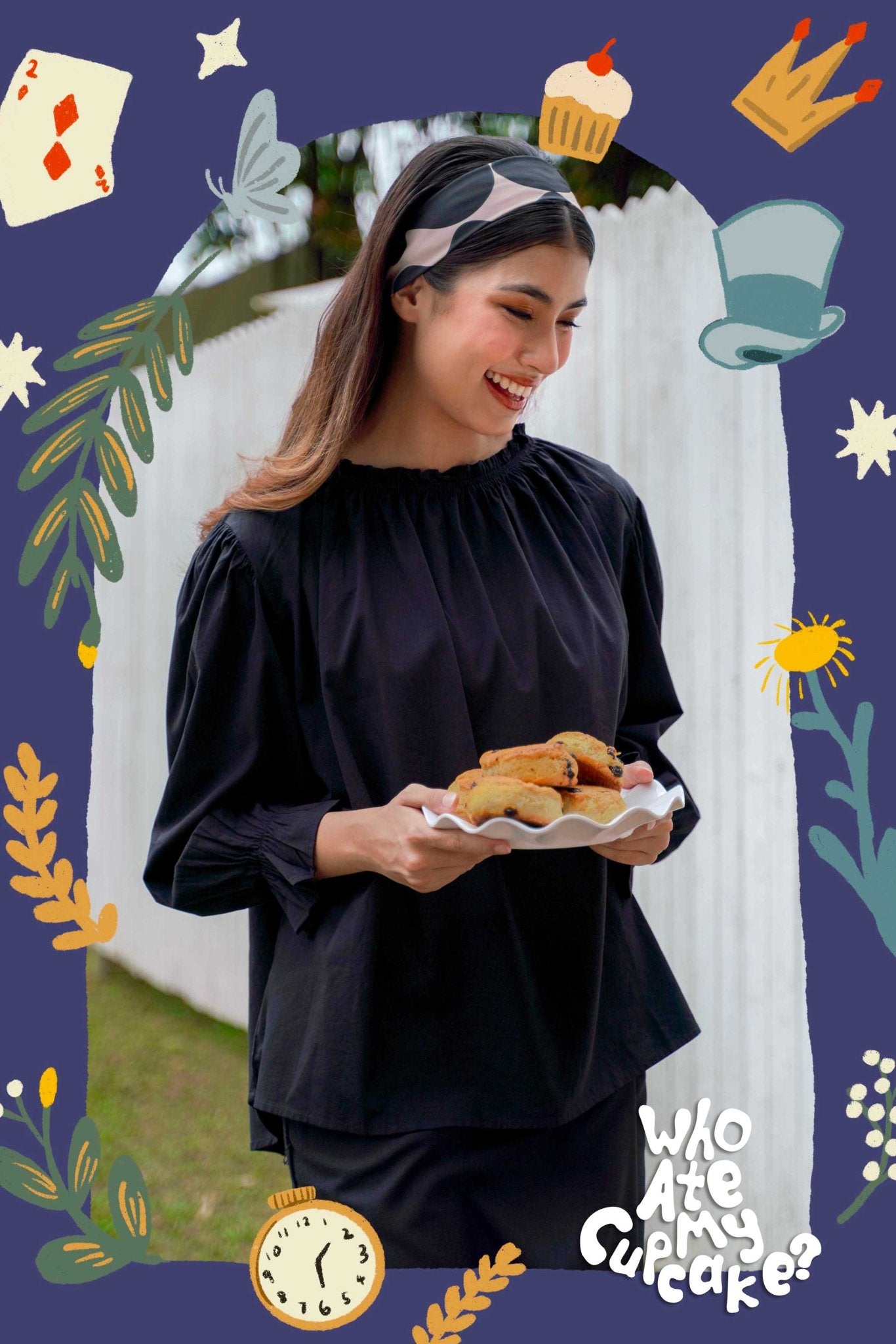 Women Dinah Blouse in Black - Umbi