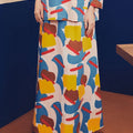 Women Flare Skirt Jellybean Print - Umbi