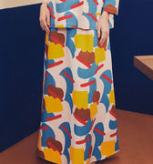 Women Flare Skirt Jellybean Print - Umbi