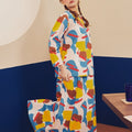 Women Flare Skirt Jellybean Print - Umbi