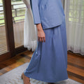 Women Flare Skirt Pigeon Blue - Umbi