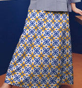 Women Flare Skirt Popcorn Print - Umbi