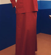 Women Flare Skirt Red - Umbi