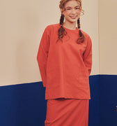 Women Pair Pockets Boxy Blouse Terracotta - Umbi