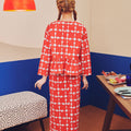 Women Petit Ruffle Blouse Bubblegum Print - Umbi
