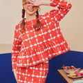 Women Petit Ruffle Blouse Bubblegum Print - Umbi