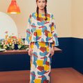 Women Petit Ruffle Blouse Jellybean Print - Umbi