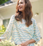 Women Saturday Blouse in Wave - Umbi