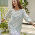 Women Saturday Blouse in Wave - Umbi