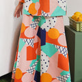 baju raya family sedondon adult women flare skirt fruit punch 