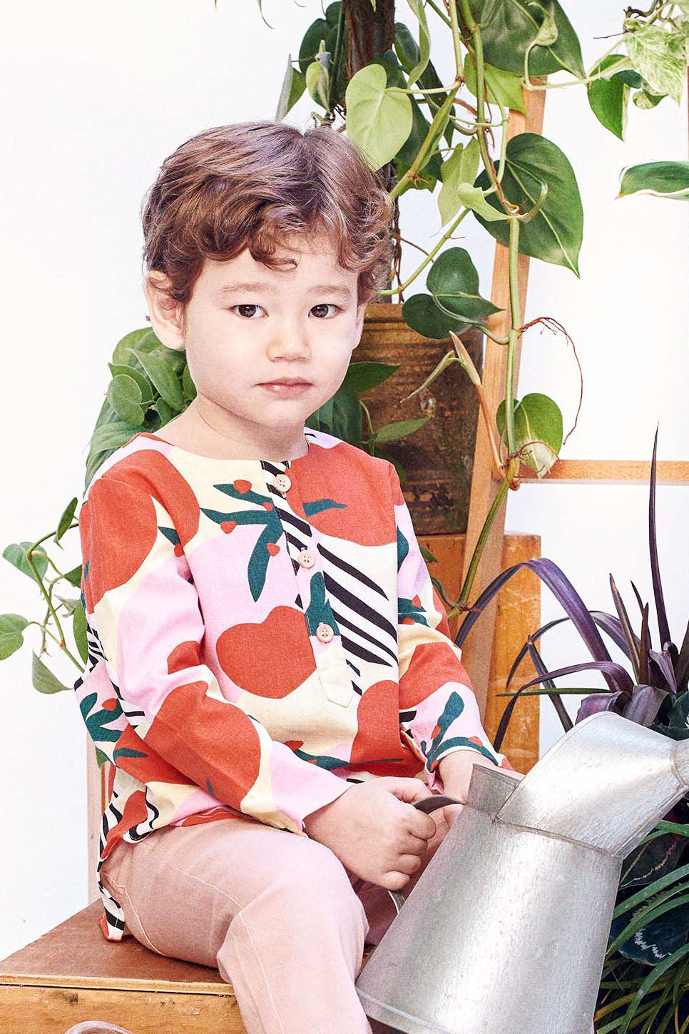 baju raya family sedondon kids boy kurta tomato cherry print