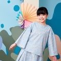 baju raya family sedondon girls flare blouse flow  