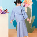 girls top flare long sleeve eid raya kenduri event wear
