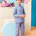 one set boy baju melayu button pocket eid raya kenduri event wear